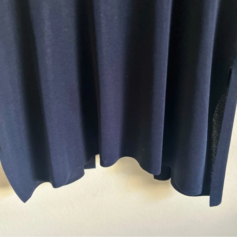 Misook Cardigan Sweater Knit Liquid Black Open Front Minimalist Plus Size 1X - Picture 11 of 14